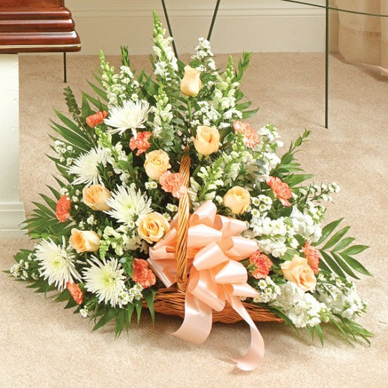Bloom in Peach Funeral Package