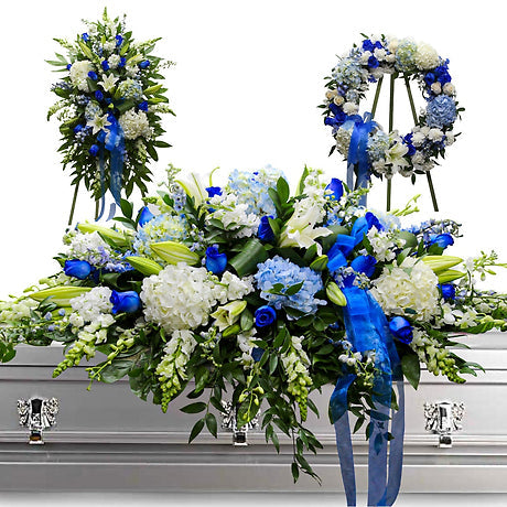 Blue Skies 3 Piece Funeral Package | Bloom
