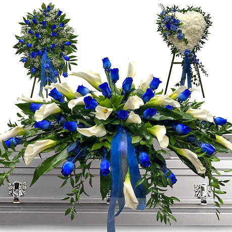Blue Elegance 3 Piece Funeral Package